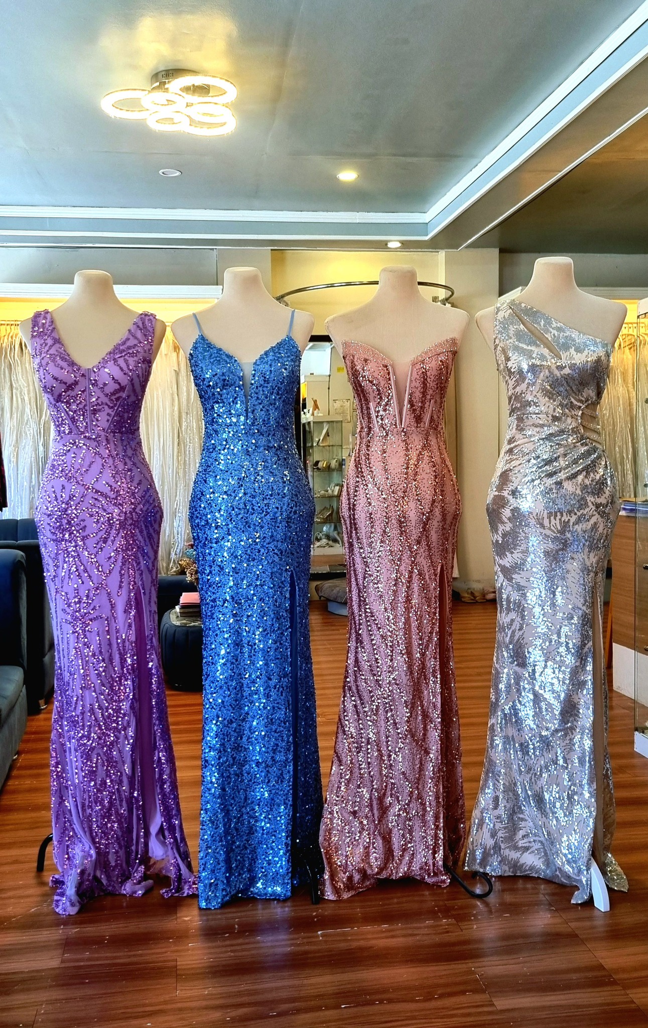 Chic evening gown with a modern silhouette