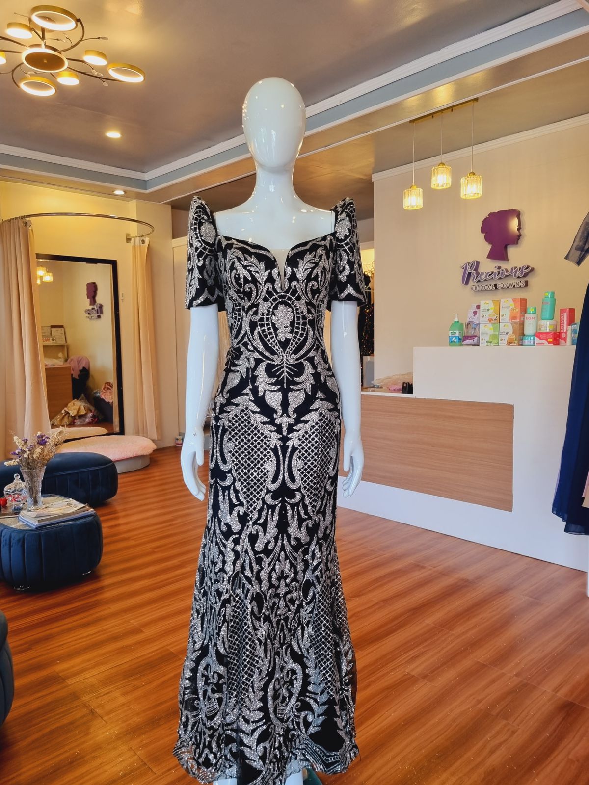 Elegant Filipiniana dress with traditional design